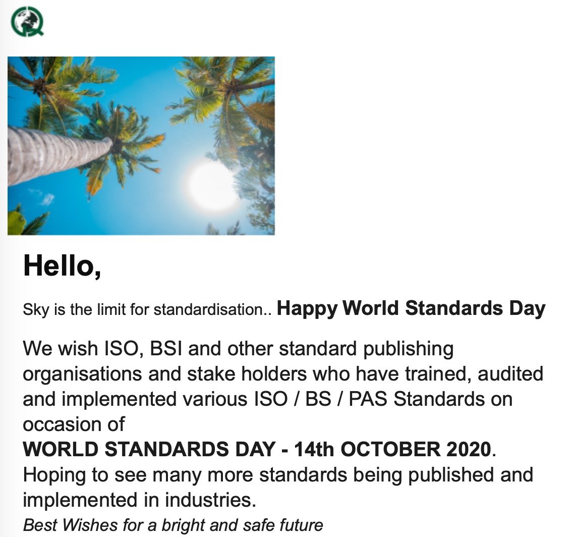 You are currently viewing World Standards Day