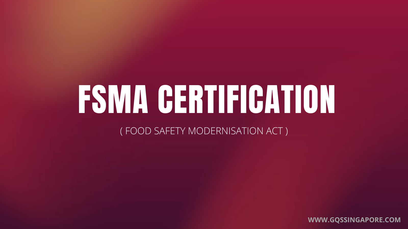 Read more about the article FSMA Food Safety Modernisation Act Certification