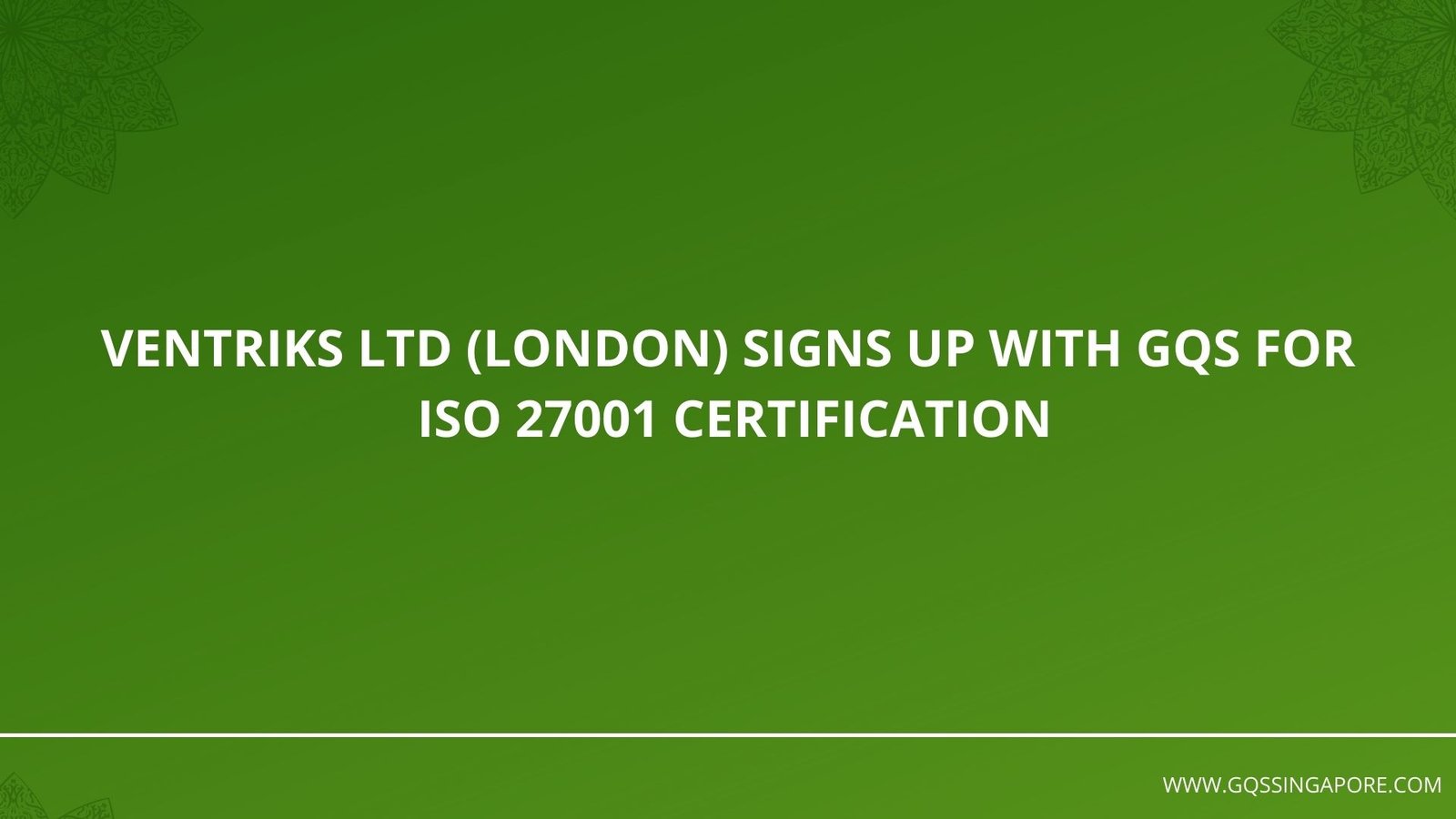 Read more about the article Ventriks ltd (London) – ISO 27001 Certification