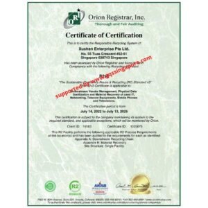 Read more about the article Xushen R2 Certificate Singapore