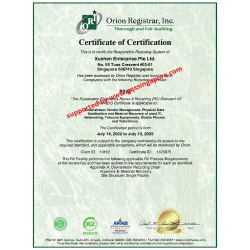 Read more about the article Xushen R2 Certificate Singapore