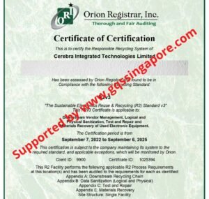 Read more about the article Cerebra a listed recycling company is R2v3 certified