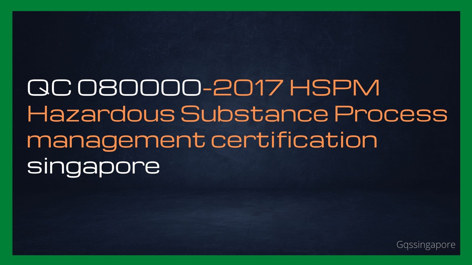 Read more about the article QC 080000-2017 HSPM Hazardous Substance Process management certification