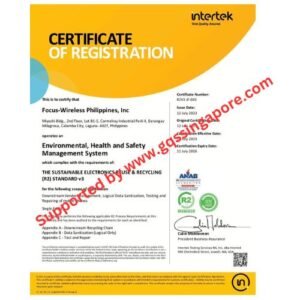 Read more about the article Focus Wireless Inc Achieves R2 V3 Certification with Support from Global Quality Services Pte Ltd