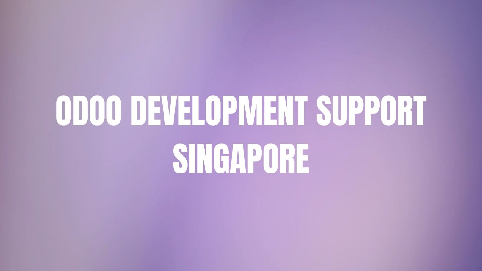 Read more about the article Odoo Development Support Singapore