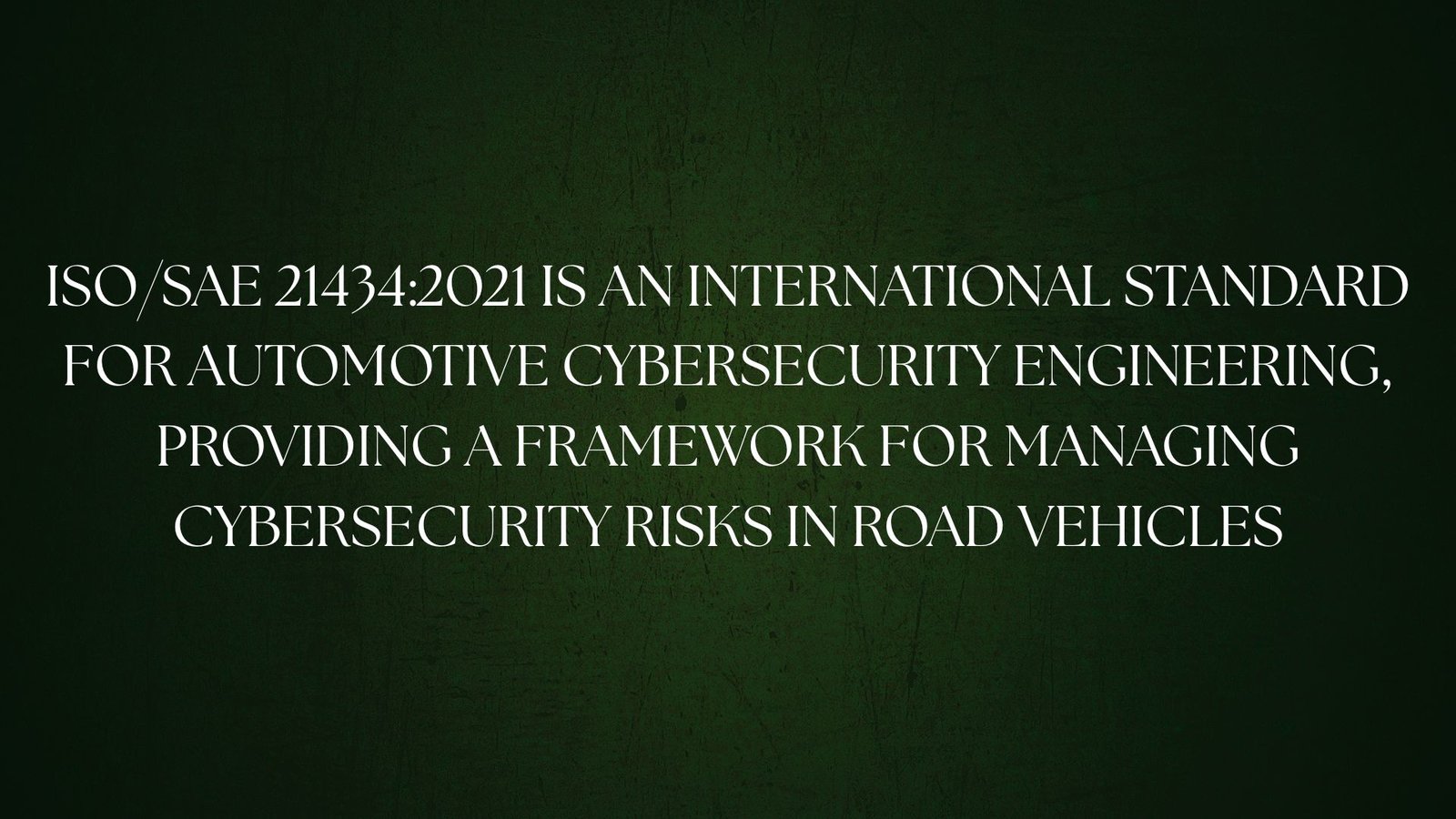 You are currently viewing ISO/SAE 21434:2021 is an international standard for automotive cybersecurity engineering, providing a framework for managing cybersecurity risks in road vehicles