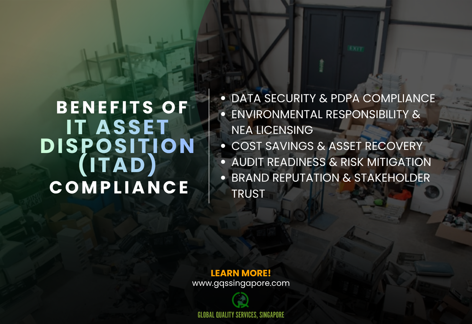 Read more about the article IT Asset Disposition (ITAD) Compliance for Singapore Companies